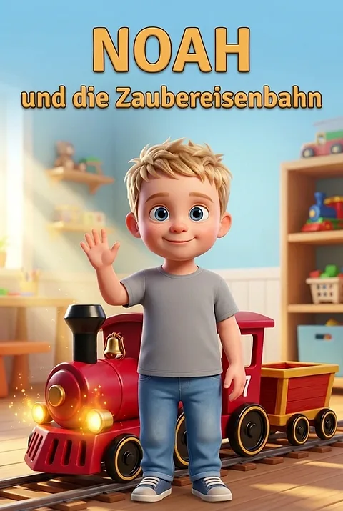 Cover des personalisierten Buchs mit dem Namen Noah auf dem Titel